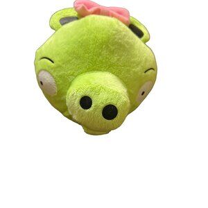Angry Birds Plush Green Girl Pink Bow 5.5" No Sound